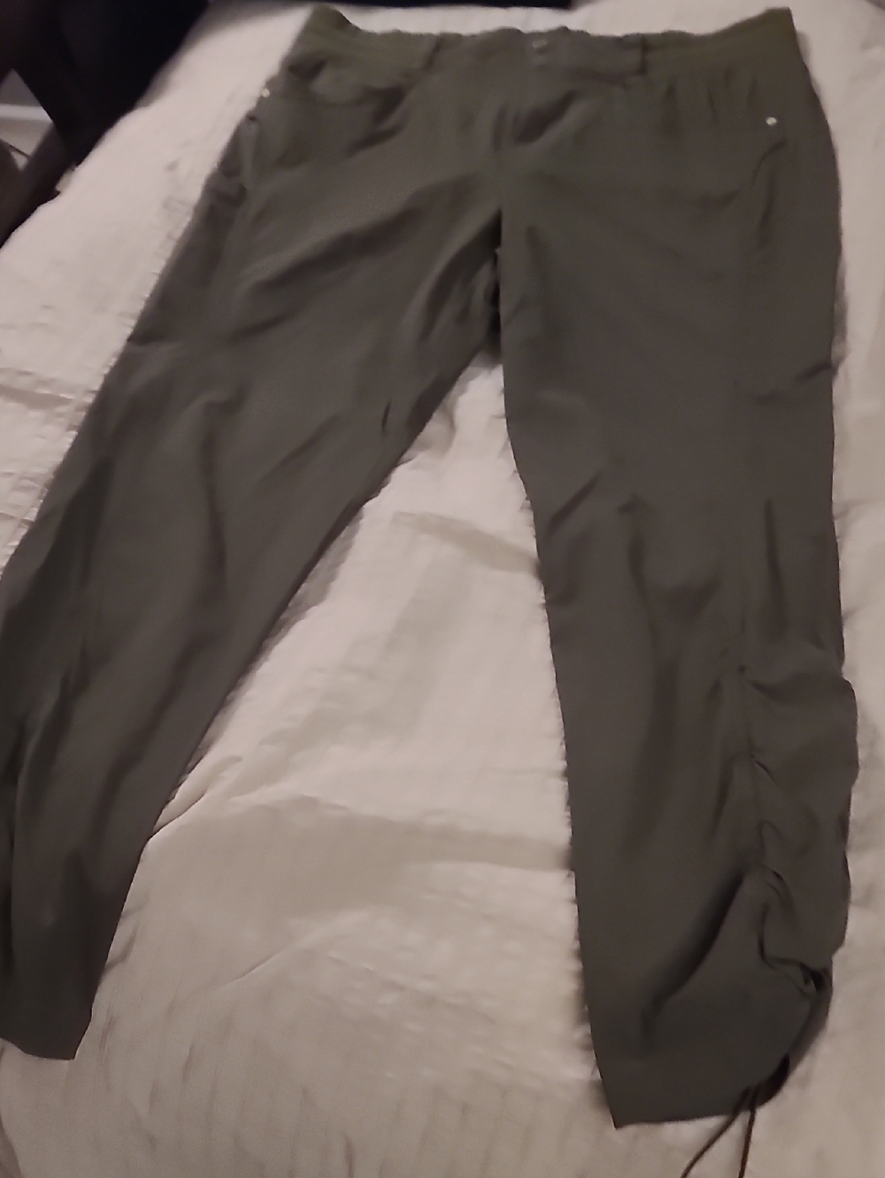 Title Nine Olive Straight-Leg Clamber Pants